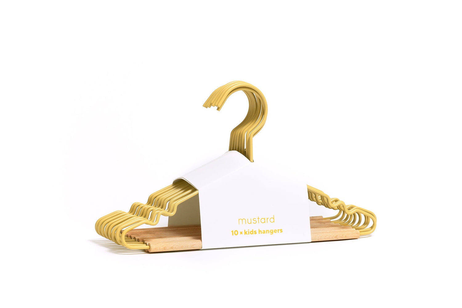 Mustard Made Kids topphengere, 10-pakning barnekleshengere - Butter