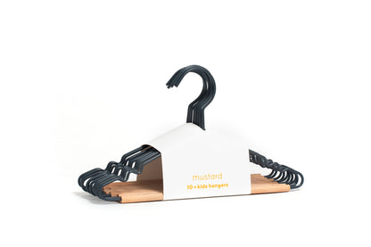 Mustard Made Kids top hangers, 10-pak børnebøjler - Slate