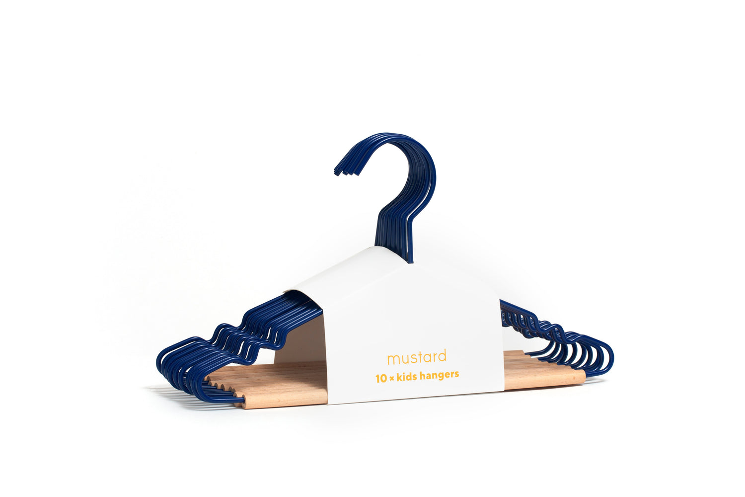 Mustard Made Kids topphengere, 10-pakning barnekleshengere - Navy