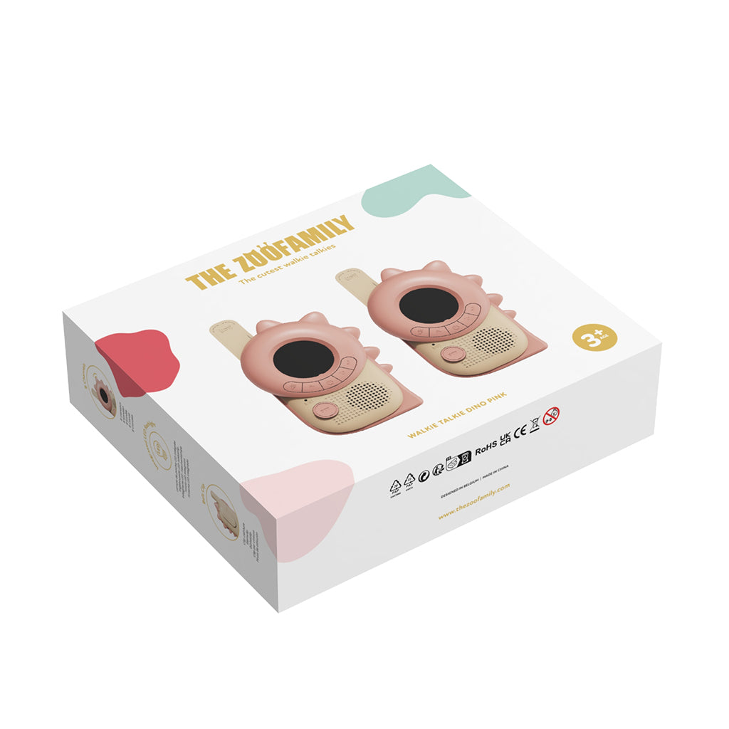 The ZooFamily, Zoo walkie talkie for barn, fra 3 år - Dino pink