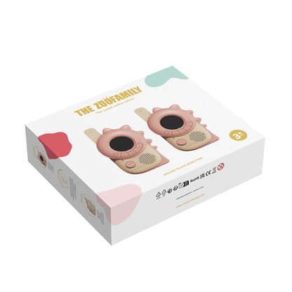 The ZooFamily, Zoo walkie talkie for barn, fra 3 år - Dino pink