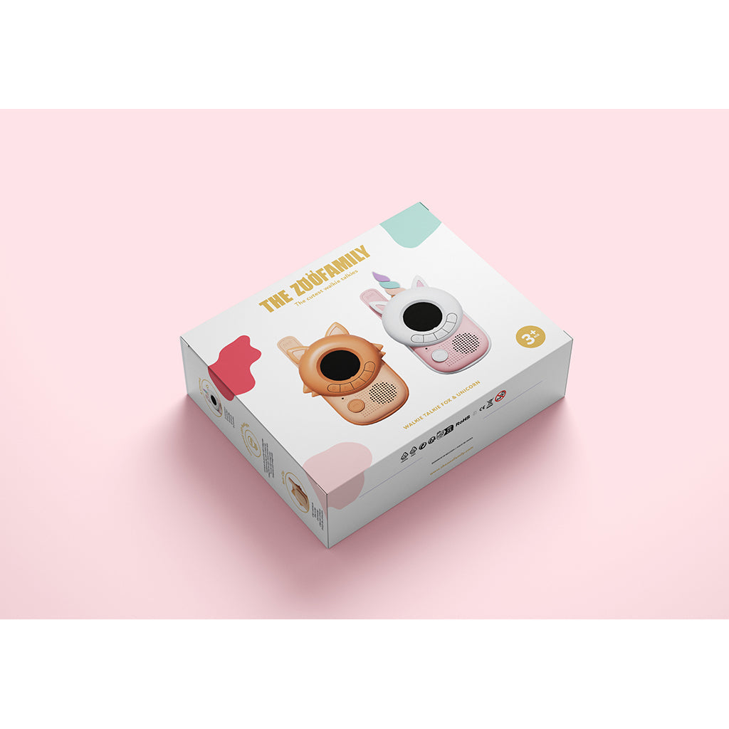 The ZooFamily, Zoo walkie talkie for barn, fra 3 år - Ræv - Enhjørning