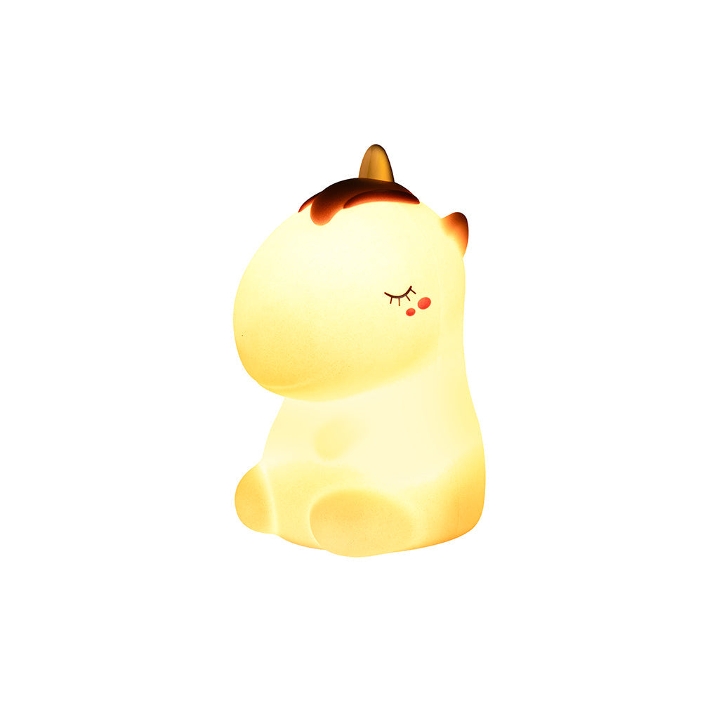 Little L. LED nattlampe med fjernkontroll og flere lysinnstillinger - Cosmo unicorn pink glitter