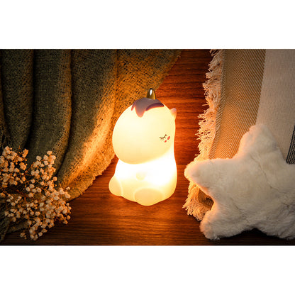 Little L. LED nattlampe - Cosmo unicorn pink glitter