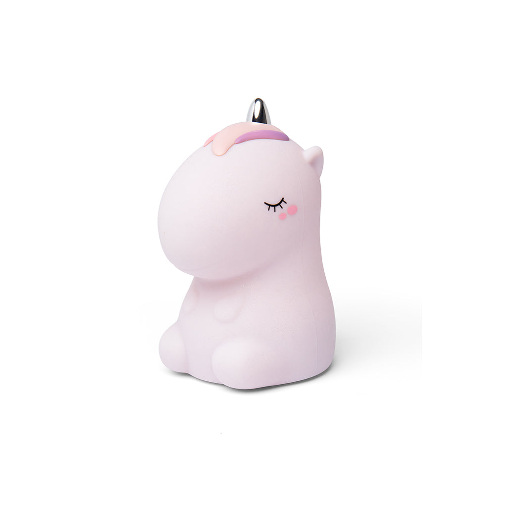 Little L. LED nattlampe med fjernkontroll og flere lysinnstillinger - Cosmo unicorn pink glitter