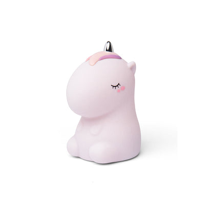 Little L. LED nattlampe med fjernkontroll og flere lysinnstillinger - Cosmo unicorn pink glitter