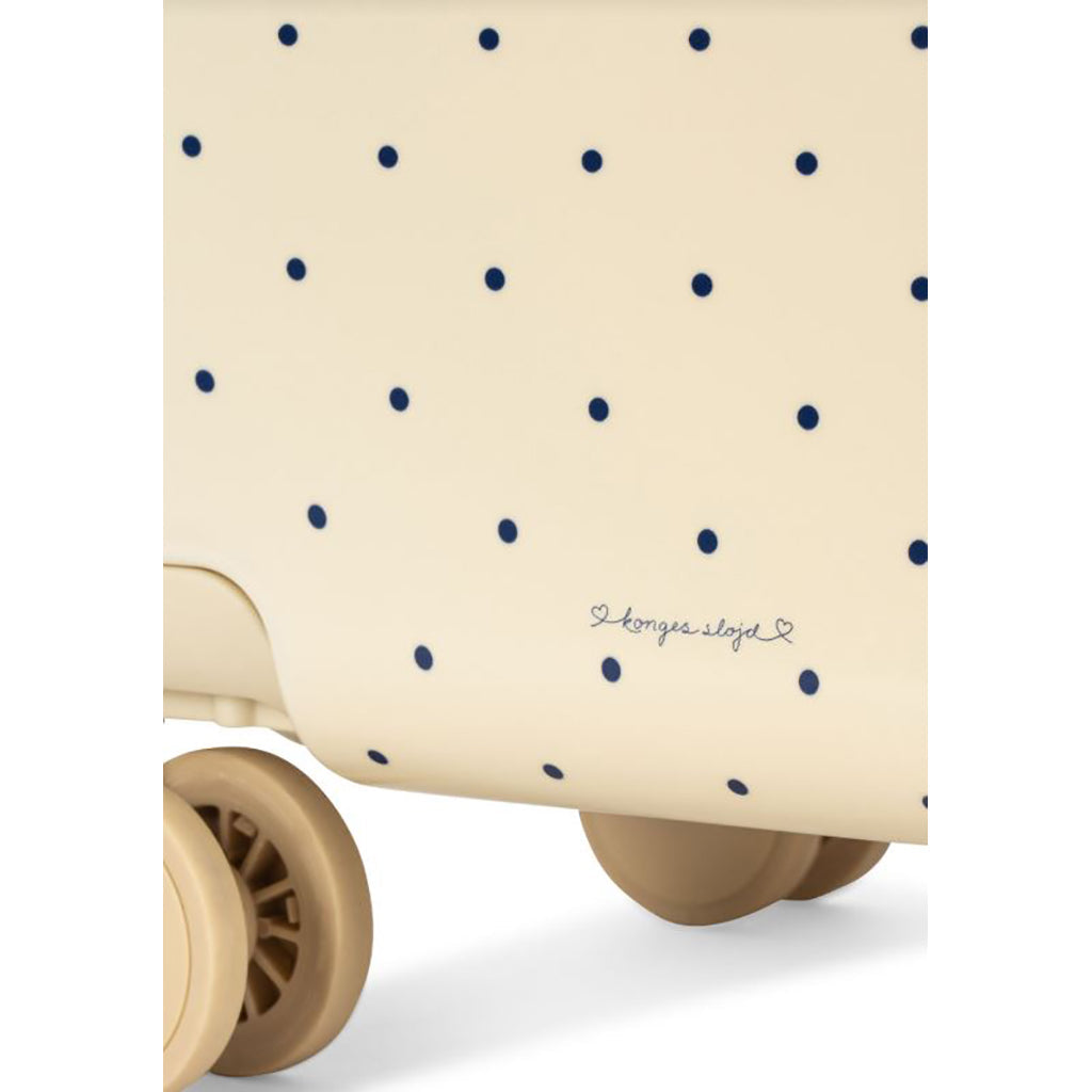 Konges Sløjd koffert, Trolley - Navy Dots