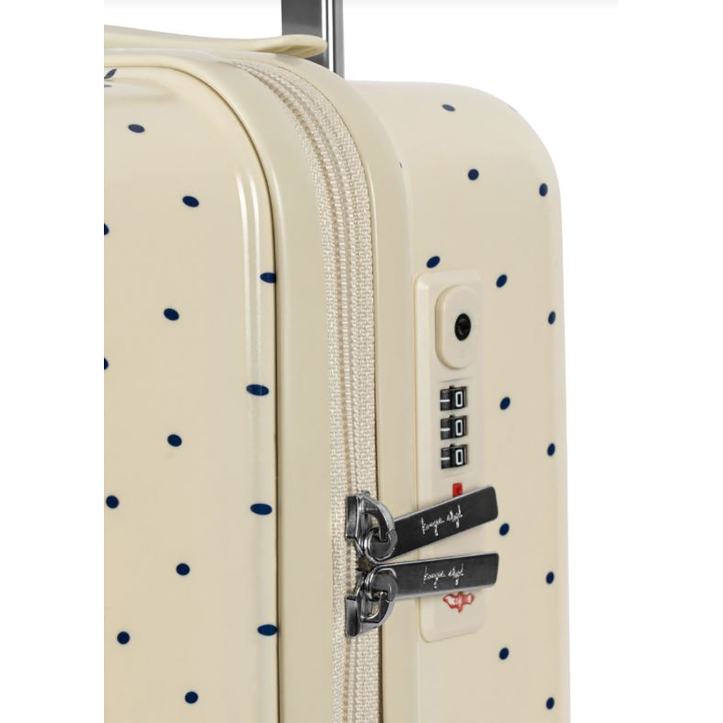 Konges Sløjd koffert, Trolley - Navy Dots