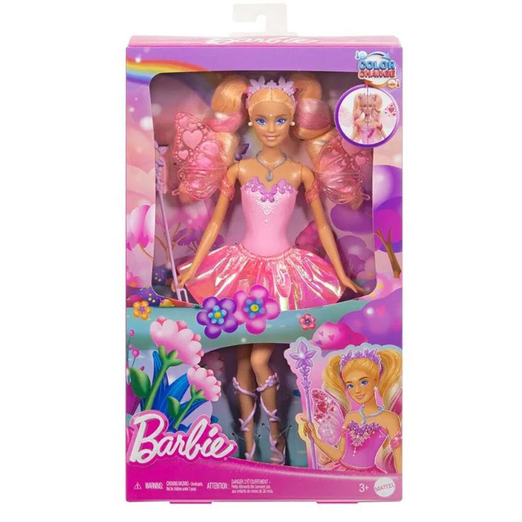 Barbie Color Change Fairy, inkl. svamp og tryllestav.