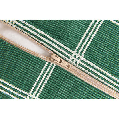 Nobodinoz Vibes sakkosekk-lenestol, Green white windowpane