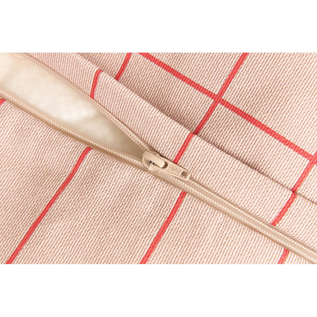 Nobodinoz Vibes sakkosekk lenestol, Pink red grid