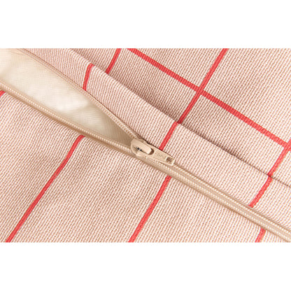 Nobodinoz Vibes sakkosekk lenestol, Pink red grid