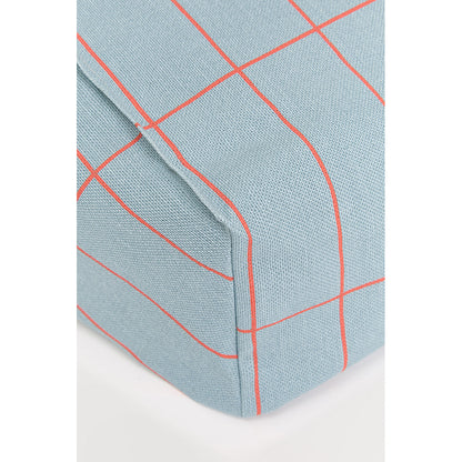 Nobodinoz Vibes sakkosekk-lenestol, Blue Red Grid