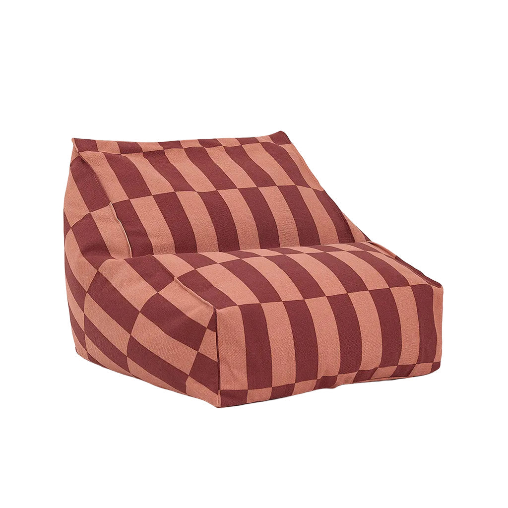 Nobodinoz Vibes armchair sækkestol, Maroon tiles