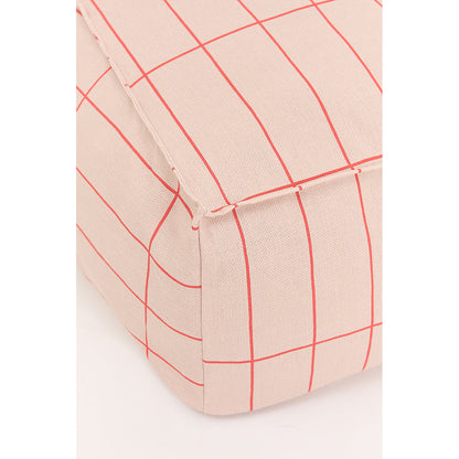 Nobodinoz Vibes lang saccosekk, voksen - Pink red grid