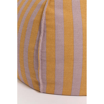 Nobodinoz quiltet rund sakkopute, Vibes - Lilac yellow stripes
