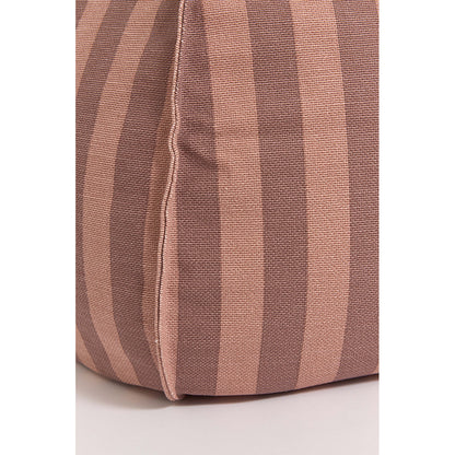 Nobodinoz quiltet rund sekkpute, Vibes - Pink mauve striper