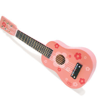 Vilac gitar i tre, lyserød