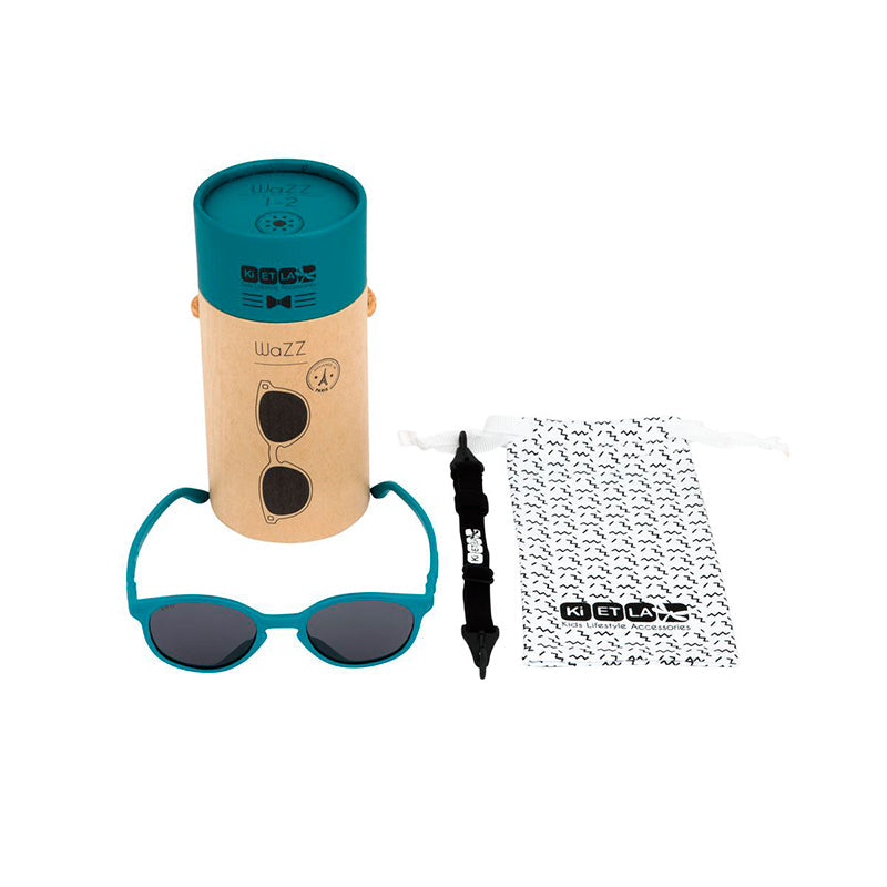 Ki ET LA babysolbrille, Wazz - 1-4 år - Peacock blue