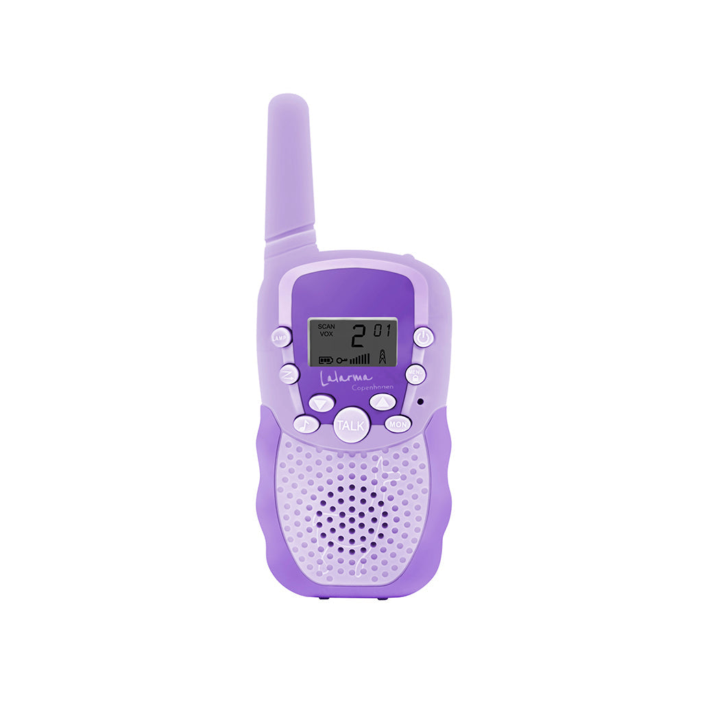 Lalarma walkie talkie for barn, purple