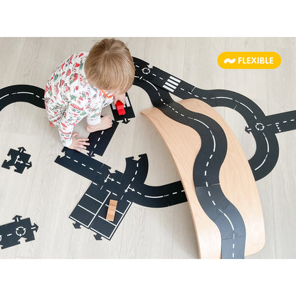 Waytoplay bilbane i gummi, 40 deler - King of the road