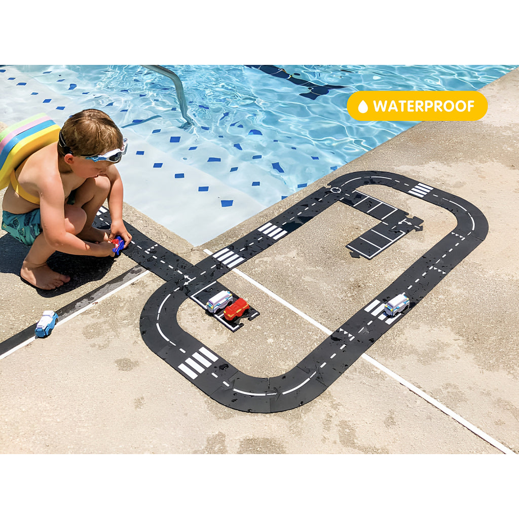 Waytoplay bilbane i gummi, 40 deler - King of the road