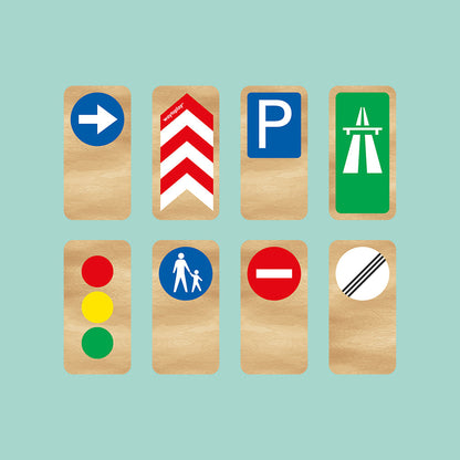 Waytoplay trafikkskilt, 8 deler
