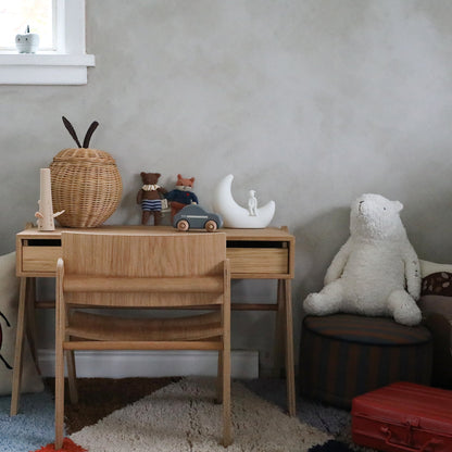 ferm Living Apple Storage, flettet kurv i rattan - Small