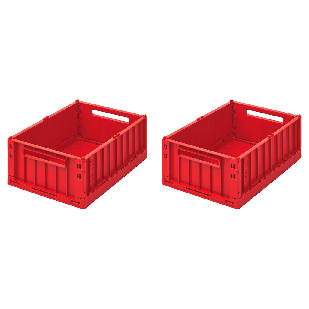 Liewood Weston foldekasse M, 2-pk - Apple red