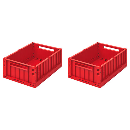 Liewood Weston foldekasse M, 2-pk - Apple red