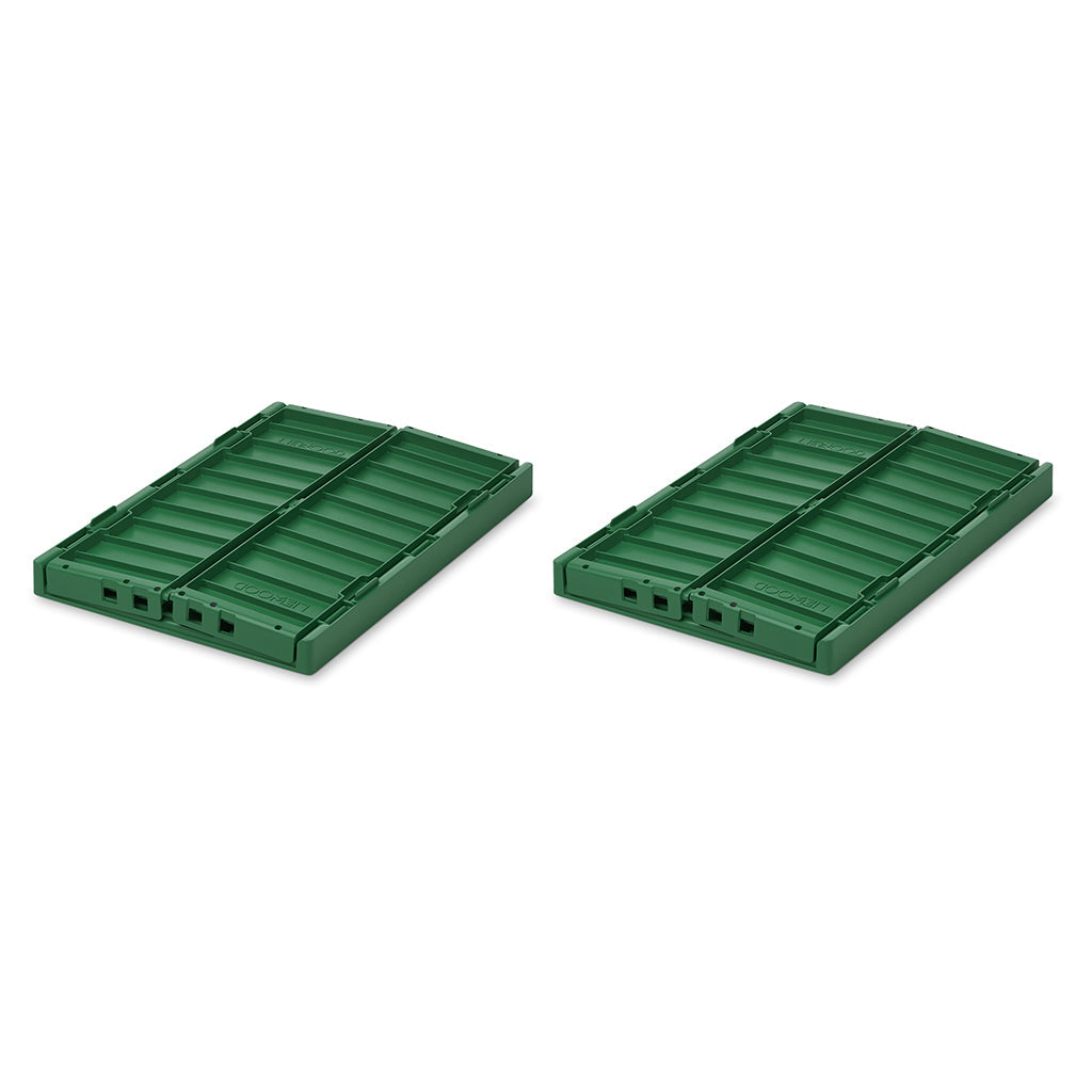 Liewood Weston foldekasse M, 2-pk - Garden green