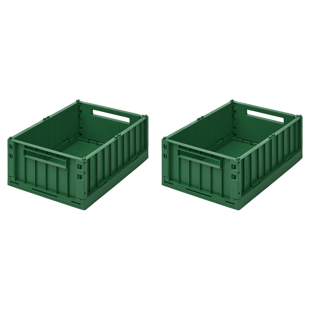 Liewood Weston foldekasse M, 2-pk - Garden green
