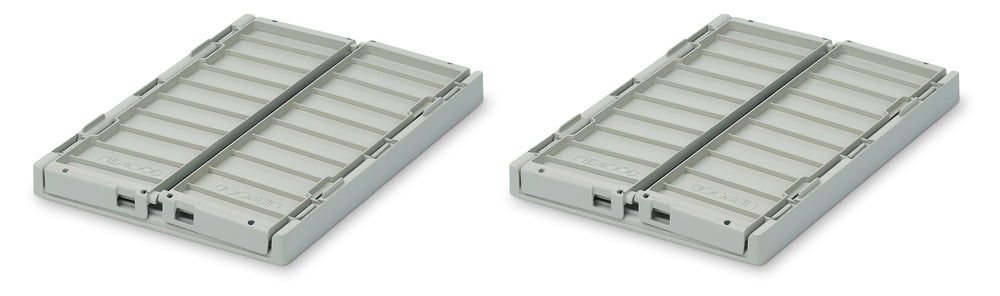 Liewood Weston sammenleggbar kasse S, 2-pakning - Dove blue