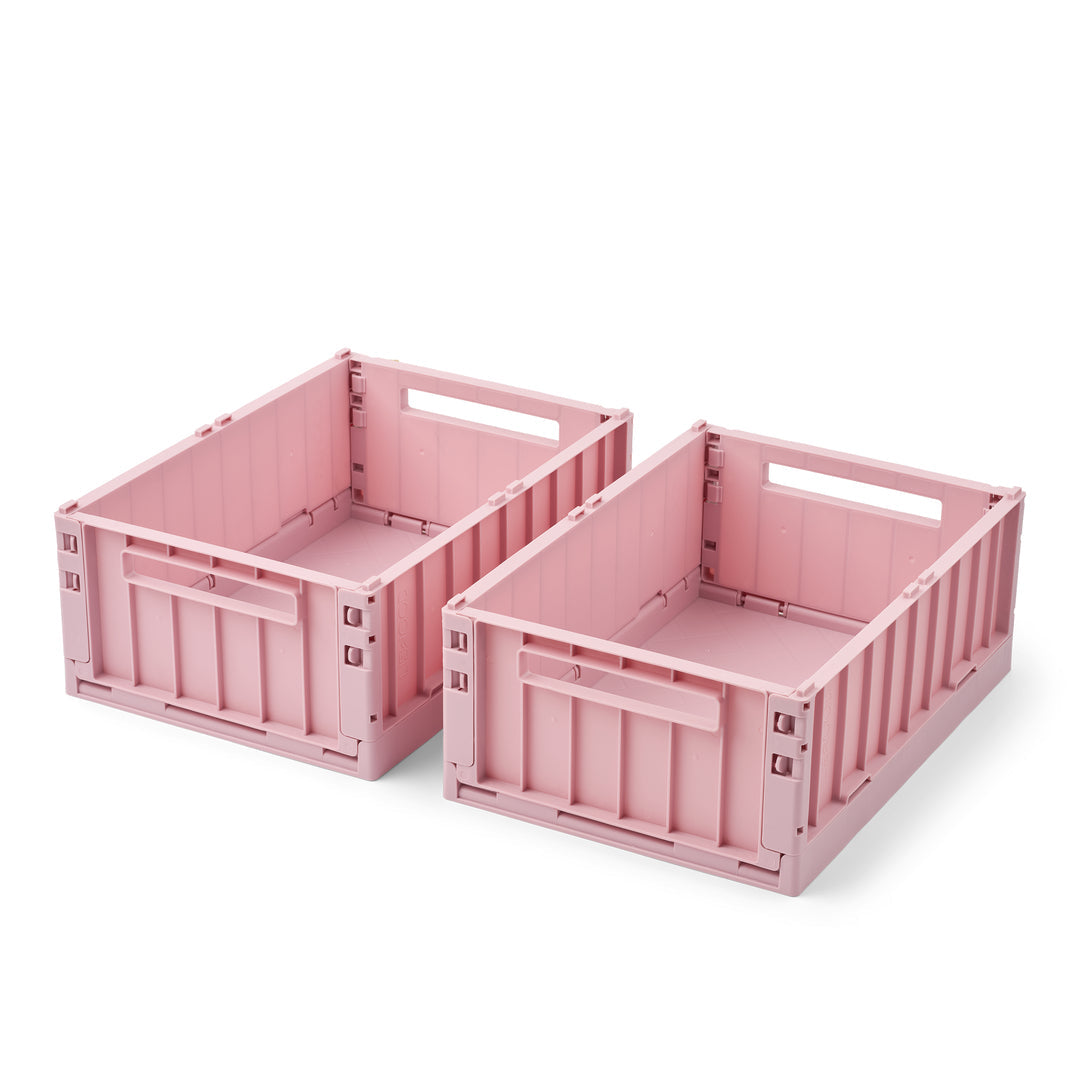 Liewood sammenleggbar kasse 2-pakning, Weston M - Rose blush