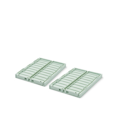 Liewood Weston sammenleggbar kasse S, 2-pakning - Light Peppermint