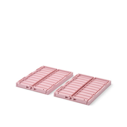 Liewood Weston sammenleggbar kasse S, 2-pakning - Rose Blush