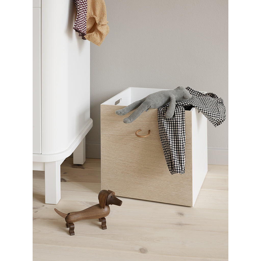 Oliver Furniture Wood kasser, eik/hvit - 3 stk