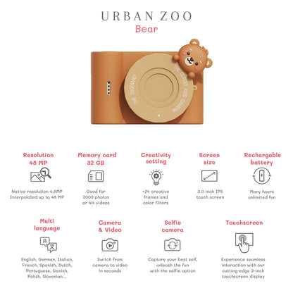 The ZooFamily, Urban Zoo barnekamera, 5-10 år - Bjørn