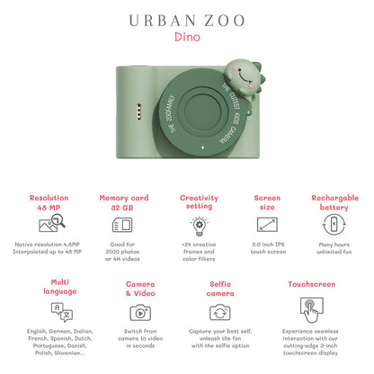 The ZooFamily, Urban Zoo barnekamera, 5-10 år - Dino