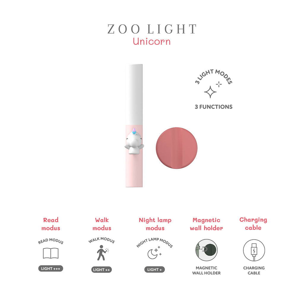 The ZooFamily, Zoo light, Lommelykt – Unicorn