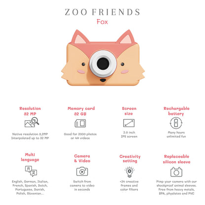 The ZooFamily, Zoo Friends barnekamera, 3-7 år - Rev