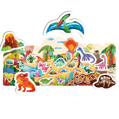 mierEdu - Jelly Stickers 34 stk - Flyttbare - Dinoland