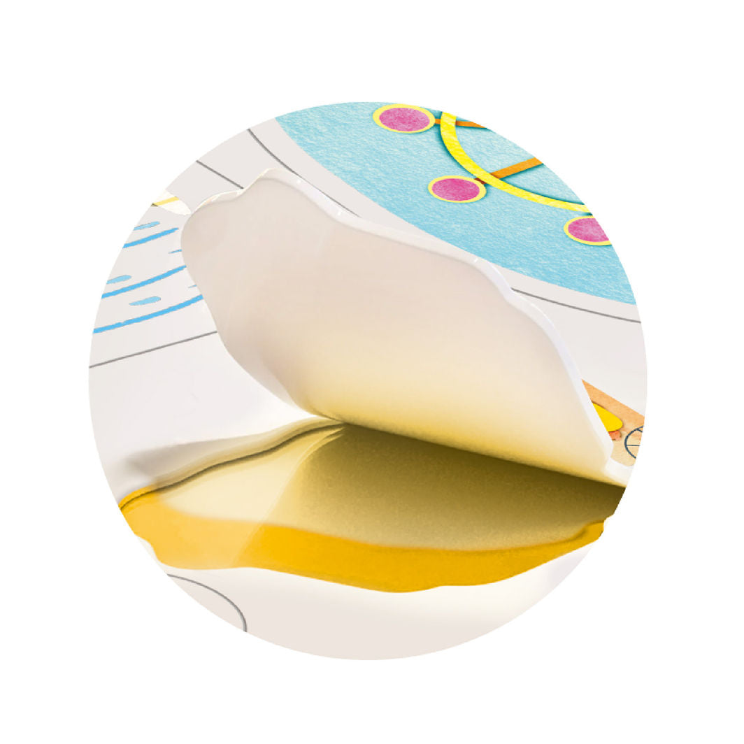 mierEdu - Jelly Klistremerker 36 stk - Flyttbare - Storbyen