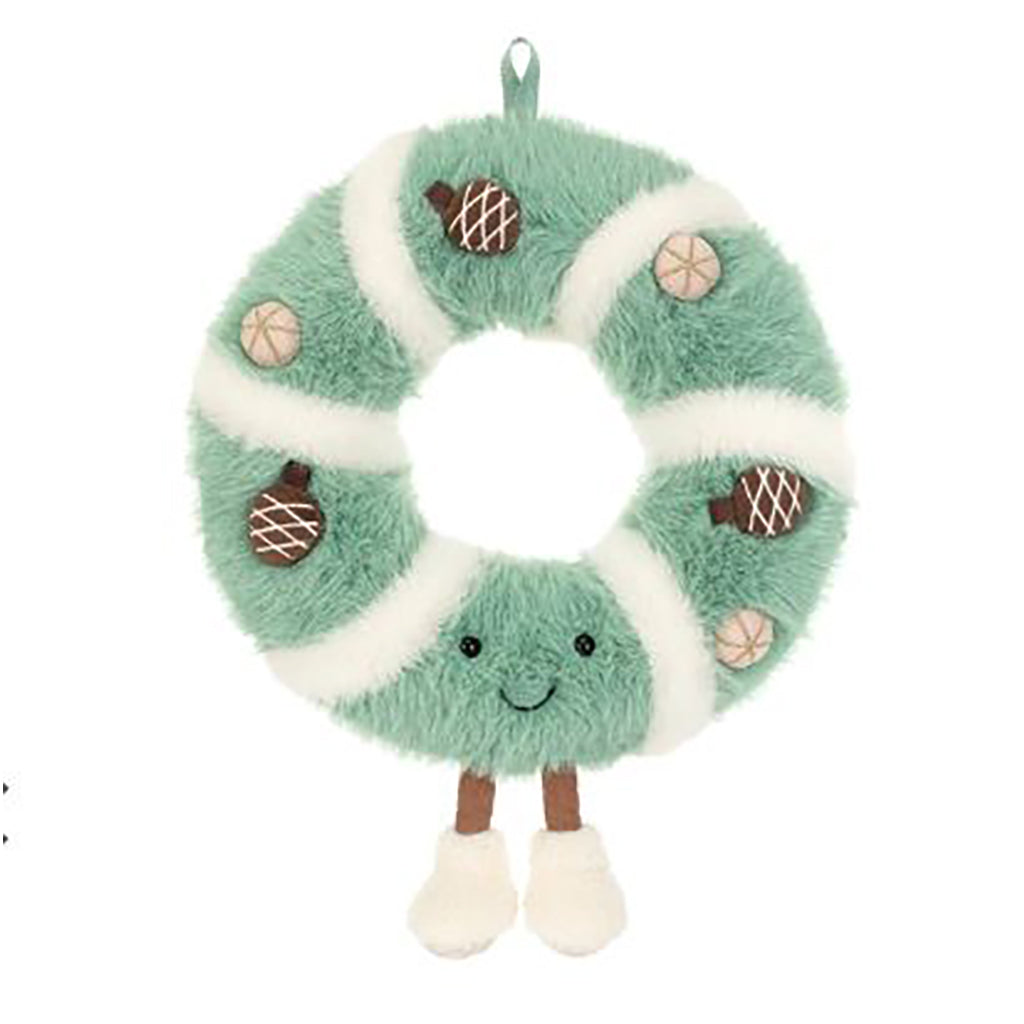 Jellycat-bamse, Amuseables Pinecone Wreath - 34 cm