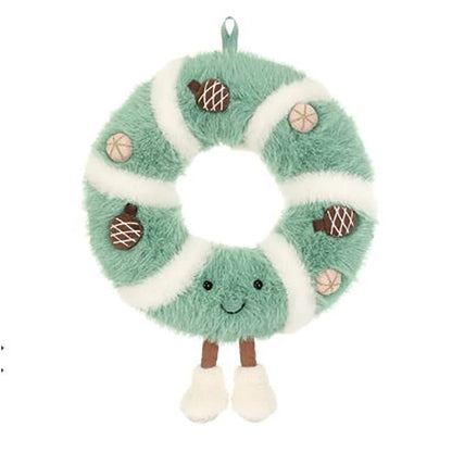 Jellycat-bamse, Amuseables Pinecone Wreath - 34 cm