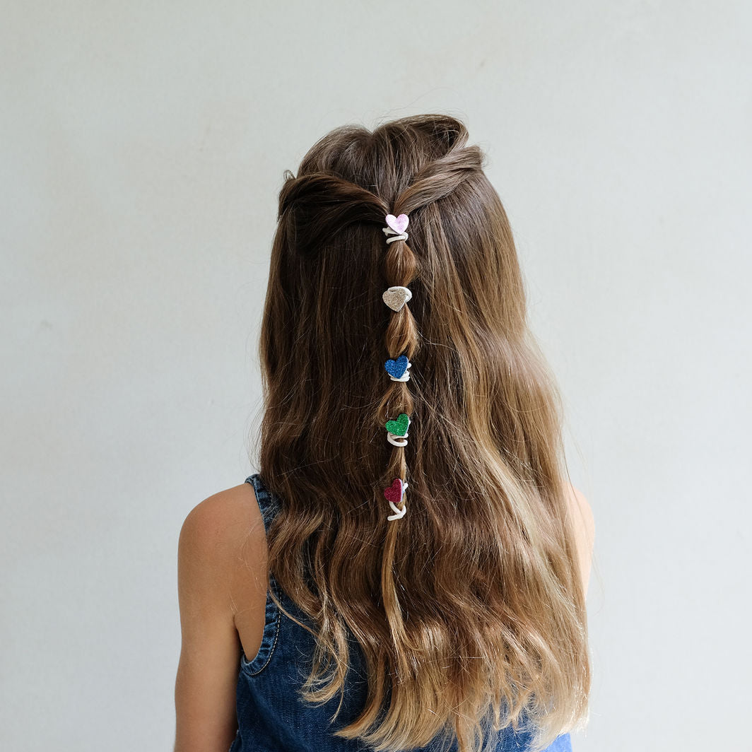 Mimi &amp; Lula - 8 hårelastikker - Mini Jazzy Heart Dancing Queen