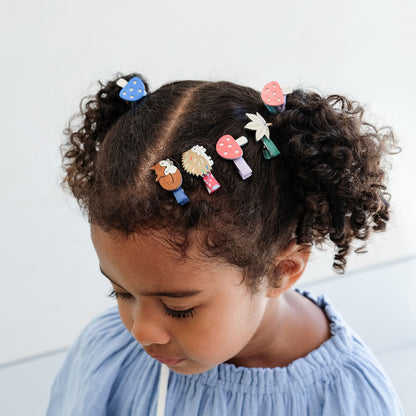 Mimi &amp; Lula - 8 hårklemmer - Mini Autumn Mushroom Village