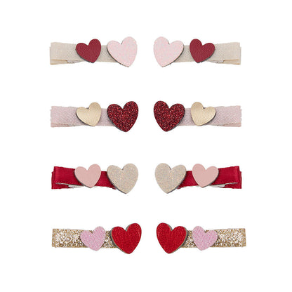 Mimi &amp; Lula 8 Hårclips - Teeny Weeny Heart