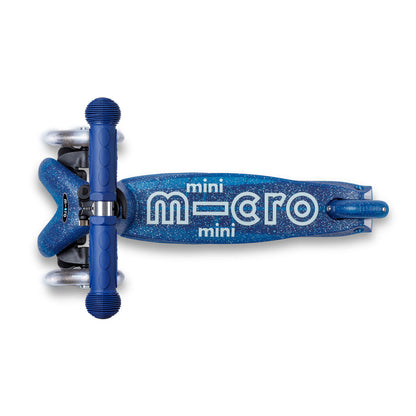 Micro Sparkesykkel, Mini Deluxe Galaxy Glitter LED - Navy Blue