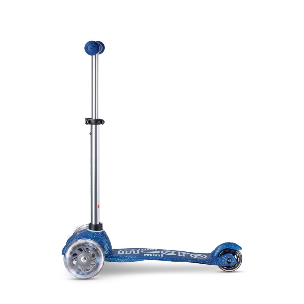 Micro Sparkesykkel, Mini Deluxe Galaxy Glitter LED - Navy Blue
